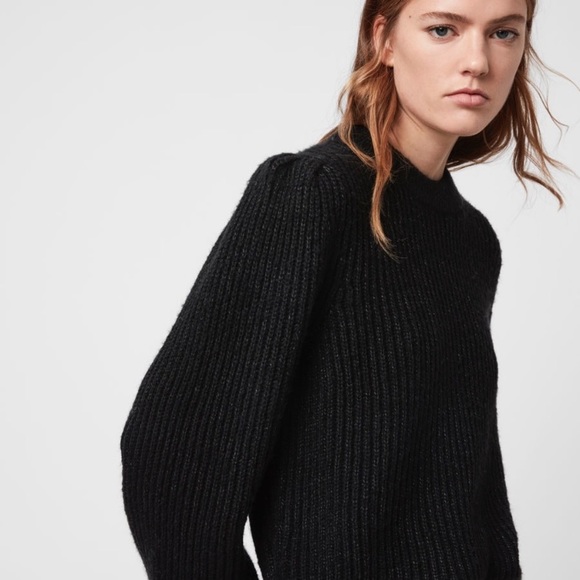 COPY - ALL SAINTS Myra wool knit sweater XS, S - Picture 4 of 10